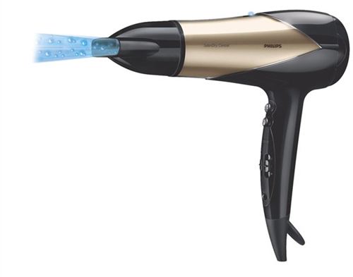 Secador Salon Dry Philips HP8182 con 2200 W de potencia - Ionizador - Profesional - Chorro de aire frío - Boquilla concentradora estrecha - Difusor de volumen