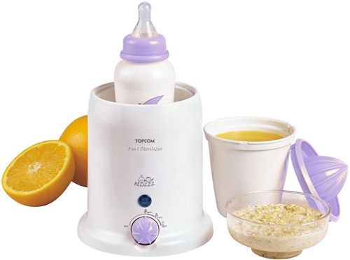 Calientabiberones Topcom Baby Bottle Warmer 301, 3 en 1: Calienta, mantiene calientes y esteriliza los biberones ¡Finalista Premio TodoPapás Profesional!