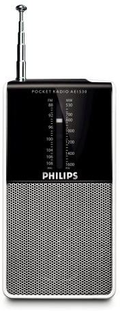 Radio digital Philips AE1530 tamaño bolsillo con un sonido claro y de gran calidad en cualquier lugar - Radio FM / OM