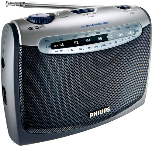 Radio digital Philips AE2160 funcional y portátil alimentado a traves de la red o pilas hasta 300 horas - Radio FM / MW / LW