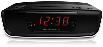 Radio reloj despertador Philips AJ3123 Despiértate con la radio o el zumbador - Radio FM
