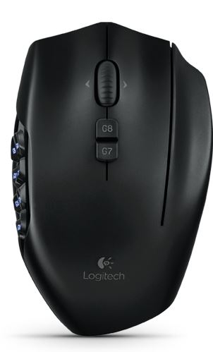 Logitech 910-002866 - Logitech Gaming Mouse G600 MMO · Ratón · laser · 20 botones · cableado · USB · negro