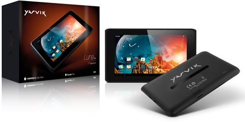 Tablet Sweex Yarvik Luna 7" MultiTáctil Capacitivo con Android™ 4.1.1, Cortex A8 1 Mhz, QC Mali-400, 4 GB Flash, 512 MB RAM, slot 32GB, WiFi, Micro USB-Host, USB 2.0, Bluetooth, Batería 2500 mAh