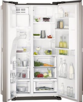 Congelador AEG S-86090-XVX1 No-Frost, 1,85m, Touch Control, Dispensador agua & hielo, Home bar, INOX Antihuellas, A+