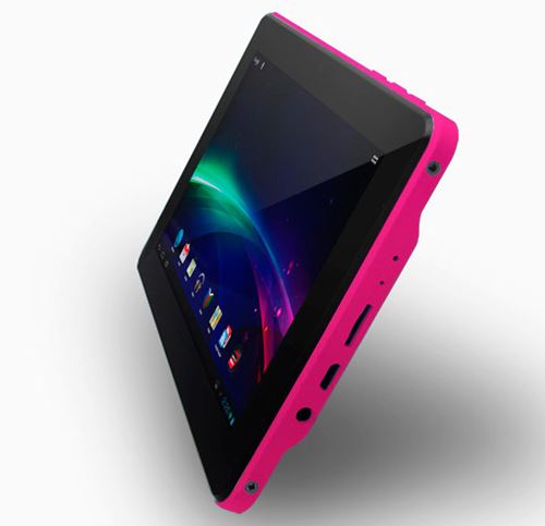 Tableta NVSBL VORTEX 7" · Color Rosa · Android 4.0 · 4GB · MicroSD · Pantalla LCD táctil capacitiva Multi touch