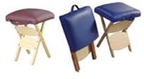 Taburete Thermactol de madera - Plegable - Azul