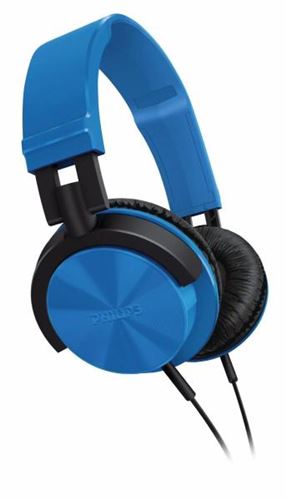 Philips SHL3000BL - Auriculares ( audífono ) - Almohadillas suaves para sesiones de audición cómodas y prolongadas - Azul
