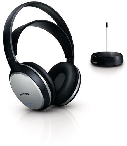 Philips SHC5100 - Auriculares ( audífono ) - inalámbrico - infrarrojo - Recargable - Olvídate de los líos de cables - Negro
