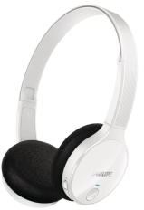 Philips Cascos/Auriculares Inalámbricos SHB4000WT - Bluetooh - Recargable USB - Disfrute de un sonido claro y natural - Blanco