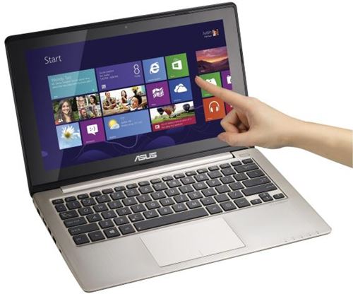 ASUS VivoBook S200E CT256H - Táctil - Core i3 2365M / 1.4 GHz - Windows 8 64-bit - 4 GB RAM - 320 GB HDD - 11.6" panorámico 1366 x 768 / HD - HD Graphics 3000 - Gris
