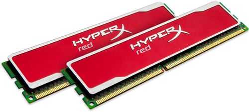 Memoria RAM Kingston HyperX blu Red Series DDR3 4GB (2 x 2GB) - DIMM 240 pines - 1600MHz (PC3-12800) - No ECC - CL9 - 1.65V