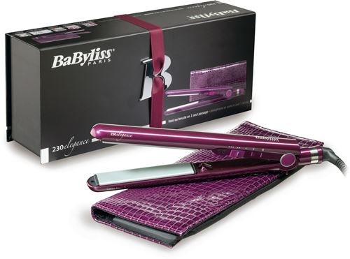 PLANCHA PREMIUM ALISADORA Y RIZADOR IPRO 230 STRAIGHT&CURL BaByliss ST100E con elegante estuche termo-resistente