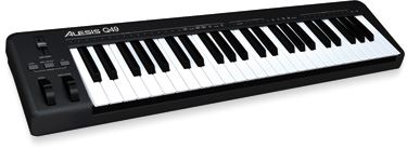 Teclado controlador Alesis Q49 USB/MIDI de 49 teclas.