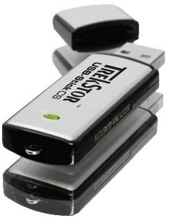 Unidad USB Stick CS 2.0 TreksStor, 32 GB de capacidad, con interruptor de protección contra escritura, carcasa de aluminio, color plata