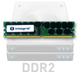 Modulo de memoria RAM integral™ para Servidor - 2GB - 240 pines - DDR - DIMM - 400 MHz / PC2-3200 - CL3 - 1.8V - ECC - Rank 2