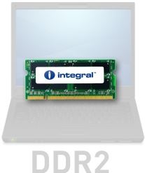 Módulo de memoria RAM integral™ para ordenador portátil - Notebook - 1 GB - 200 pines - DDR2 - SoDIMM - 667MHz / PC2-5300 - Non ECC - CL5 - 1.8V
