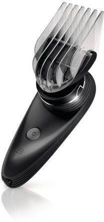 Cortapelos Philips Headgroom QC5530 - Autonomía 60 minutos - Cabezal giro 180º con / sin cable - Anillo de ajuste para la cabeza - Incluye estuche espejo - 3 x Peines-guía