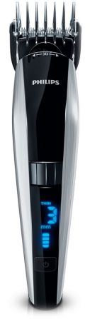 Cortapelos Philips QC5770 - Sistema de seguimiento de contorno 3D - Red / Recargable - Autonomía 60 minutos - Pantalla multifunción - Incluye estuche