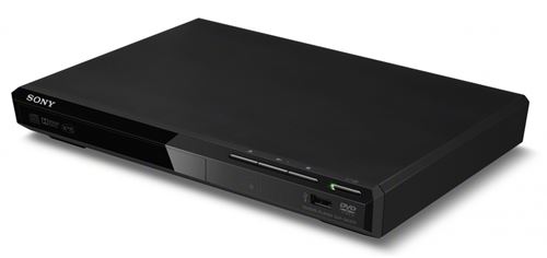 Reproductor de DVD Sony DVP-SR370B delgado, elegante y compacto con USB. Disfruta de DVD, películas, fotos y música desde tu PC o lápiz USB