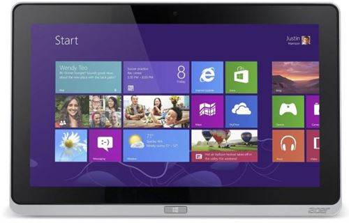 Tablet Acer Iconia Tab W700 - MultiTáctil - Win 8 - Core i3-2375U / 1.5 GHz - 4 GB DDR2 - 64 GB SSD - 11.6" LED 1920 x 1080 - WIFI - HDMI - USB - Bluetooth - Cámara - GPS - Batería 4850 mAh - Plata
