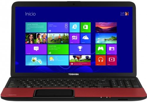 Toshiba Satellite C855D-14N - E1-1200 1.4 GHz - Windows 8 64-bit - 4 GB RAM - 500 GB HDD - DVD SuperMulti - 15.6" TruBrite panorámico 1366 x 768 / HD - AMD Radeon HD 7310 - Rojo
