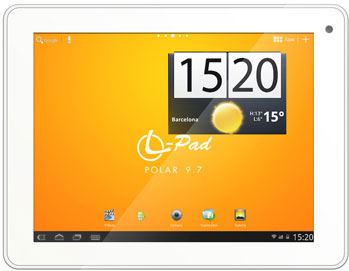 Tableta Leotec L-PAD Polar 9.7" HD Multitáctil Capacitivo - A9 DC 1.6GHZ - 8 GB Nand Flash - 1 GB RAM - Android™ 4.1 - HDMI - Bluetooth - USB 2.0 / OTG - Doble webcam - Batería 7800 mAh
