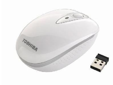 Toshiba Wireless Mouse R300 - Ratón - óptico - 4 botones - inalámbrico - 2.4 GHz - receptor inalámbrico USB - Blanco - Portégé R930; SatelliteC855,C870,P875; Satellite Pro C870,L850; Tecra R940,R950