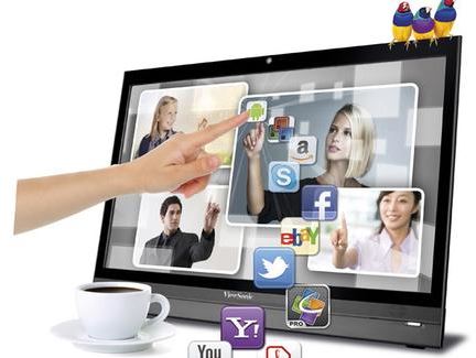 Ordenador de sobremesa ViewSonic VSD220 AIO PC 21.5", Táctil, Multimedia, Android 4.0, A9 1 GHz, 1 GB RAM, 8 GB SSD, WiFi, Webcam 1.3Mpx, HDMI, USB ¡ TODO ESTÁ INTEGRADO !