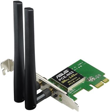 Adaptador inalámbrico PCI-E N600 Dual-Band Asus PCE-N53 - Dos antenas integradas - Linux