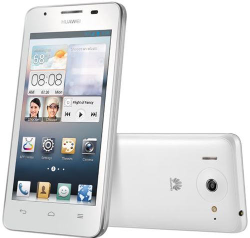 Teléfono móvil libre Huawei Ascend G510- 3G - MSM8225 DC 1.2GHz - IPS 4.5" Gorilla II 850x480 - Android™ 4.1 - 512 MB RAM - 4 GB ROM - 5 MP - Slot microSD - DLNA - Bluetooth - GPS - Blanco - 1750mAh