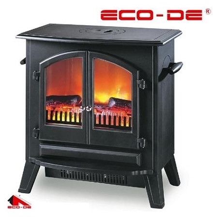ECO-DE.Chimenea eléctrica ECO-CHI-520. Chimenea decorativa rústica