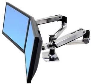 Ergotron 45-245-026 LX Dual Side-by-Side Arm…