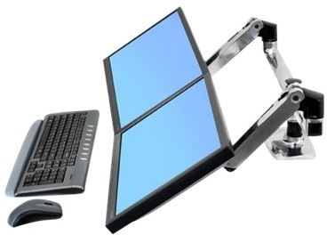 Ergotron 45-245-026 LX Dual Side-by-Side Arm…