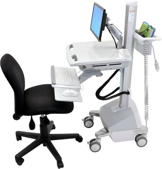 Ergotron SV42-6202-2 StyleView EMR Cart with…