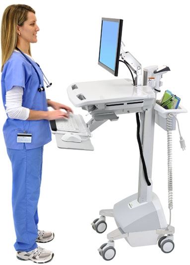 Ergotron SV42-6202-2 StyleView EMR Cart with…