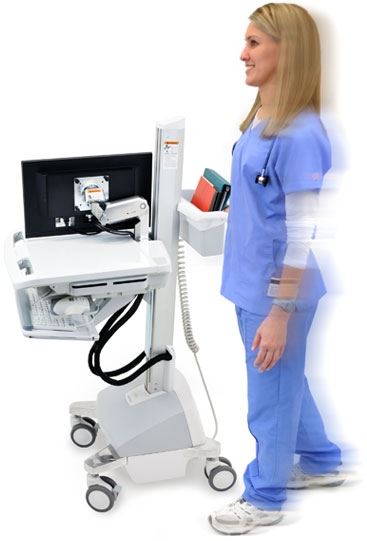 Ergotron SV42-6202-2 StyleView EMR Cart with…