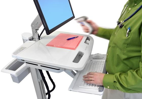 Ergotron SV42-6202-2 StyleView EMR Cart with…