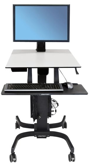 Ergotron 24-216-085 WorkFit-C Single HD Sit-…