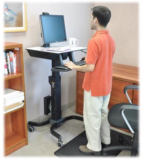 Ergotron 24-216-085 WorkFit-C Single HD Sit-…